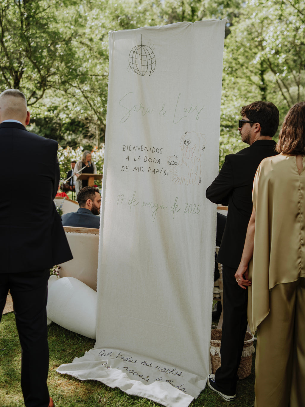 Cartel de bienvenida