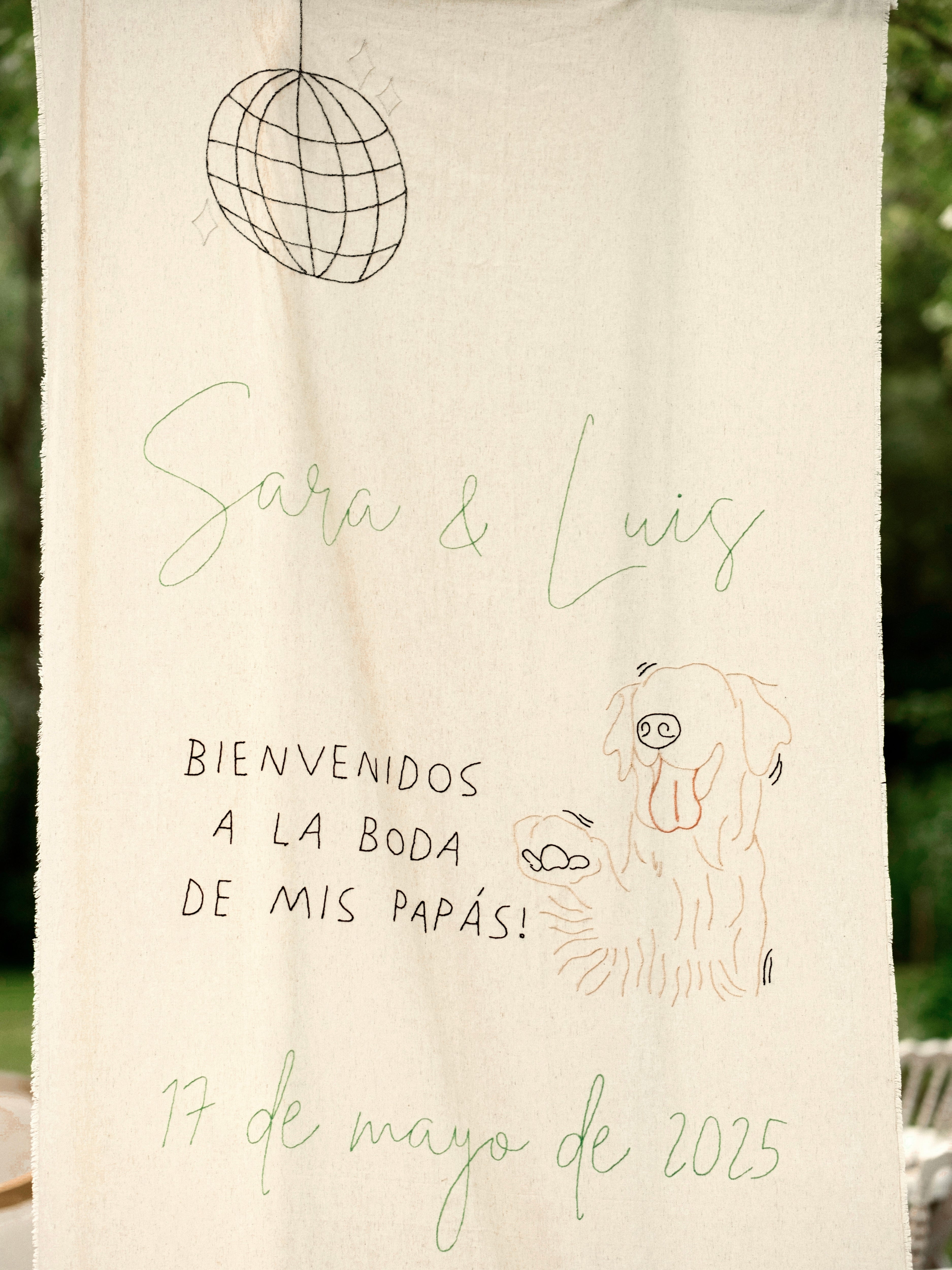 Cartel de bienvenida