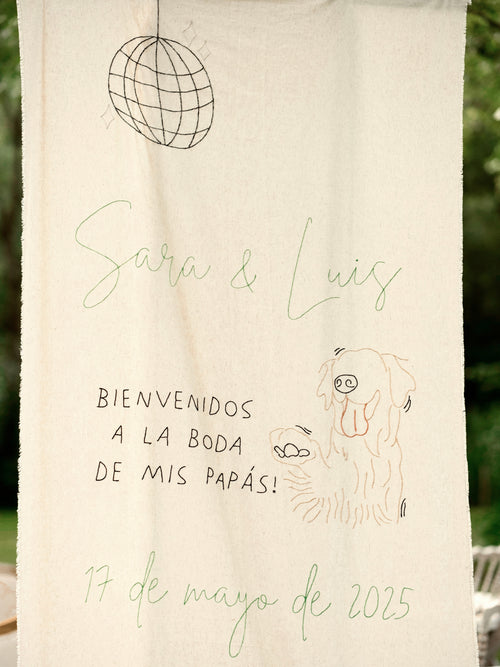 Cartel de bienvenida