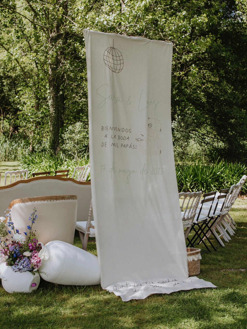 Cartel de bienvenida