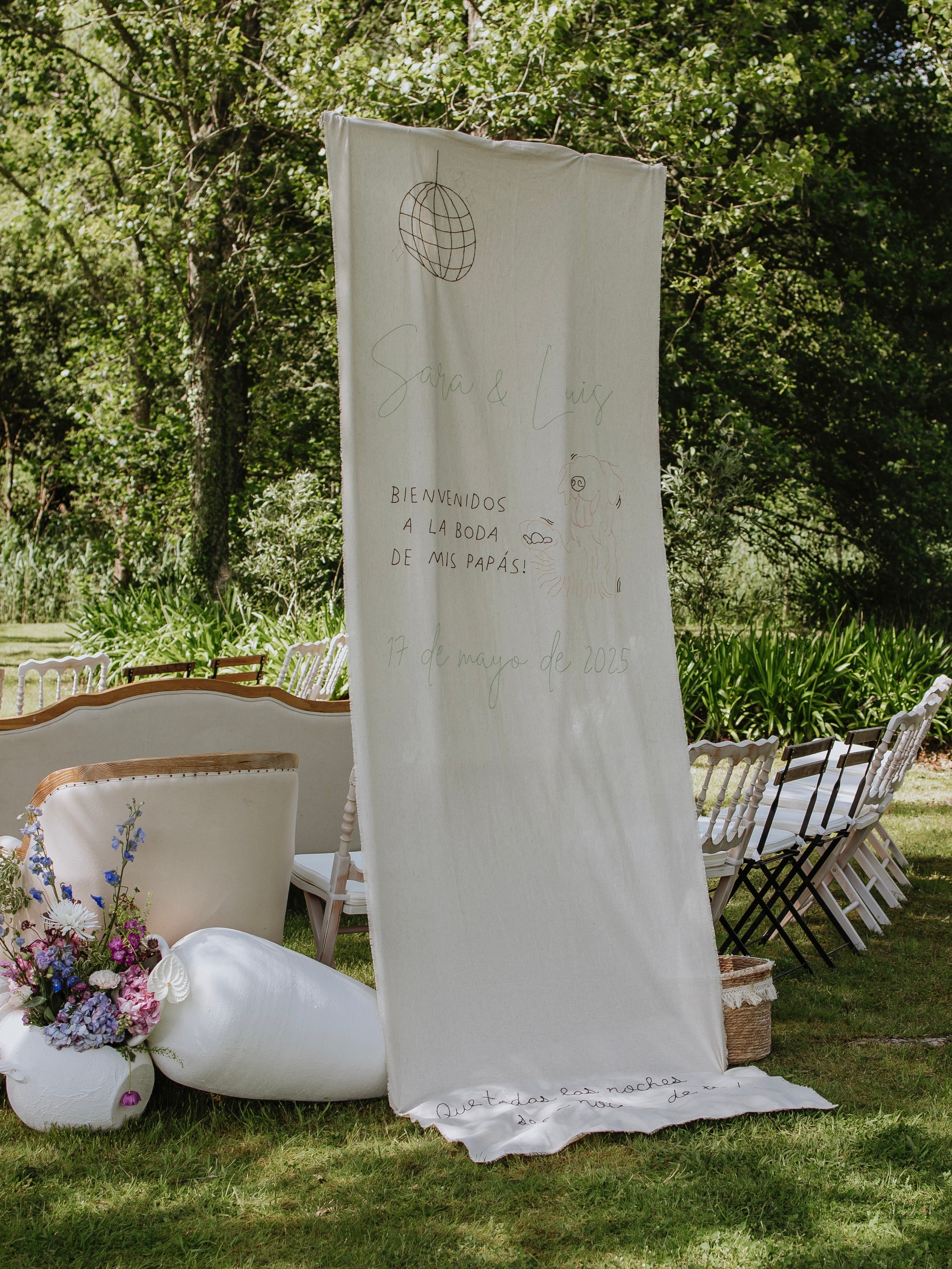 Cartel de bienvenida